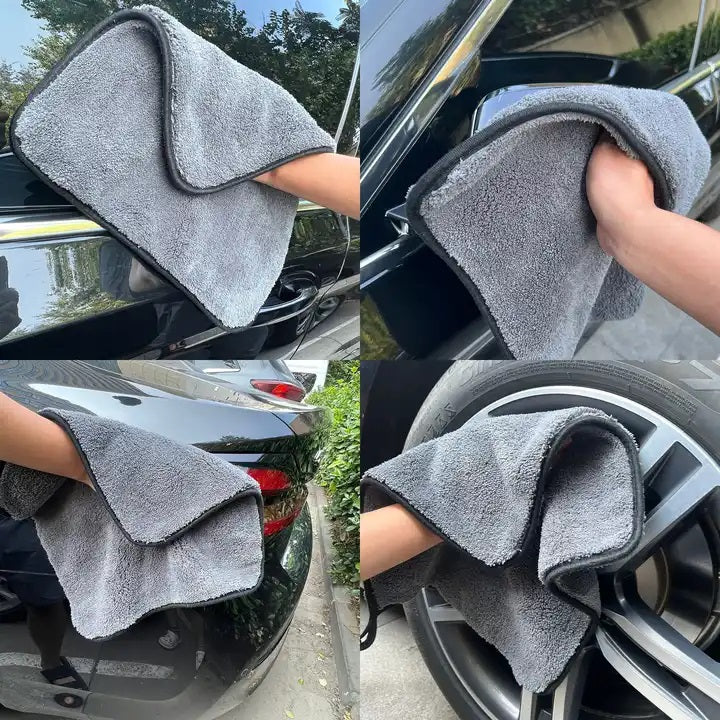 Microfiber Cleaning Cloth For Car 40x40 Cm ,300GSM Pack Of 10 Grey