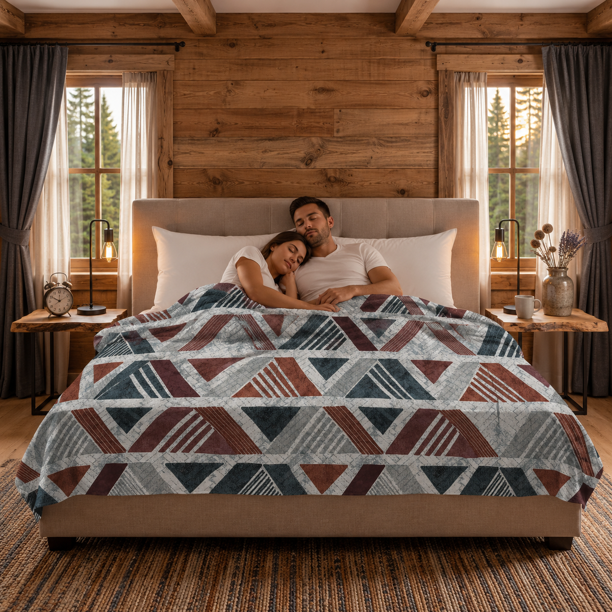Glace Cotton Reversible Dohar – Soft, Lightweight & Breathable
