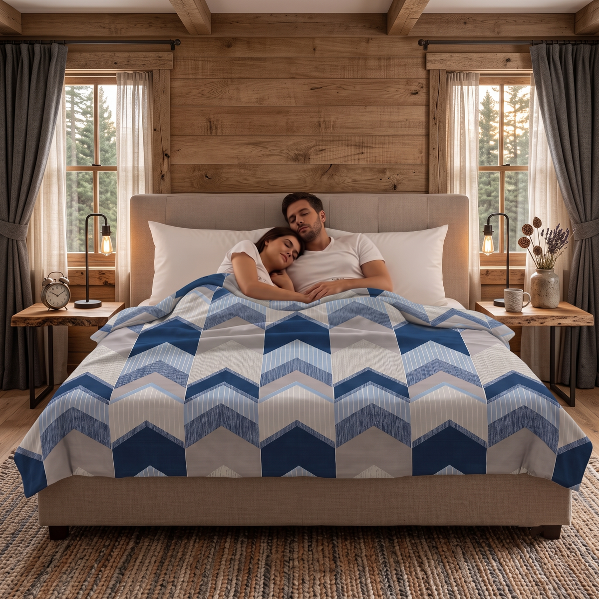 Glace Cotton Reversible Dohar – Soft, Lightweight & Breathable