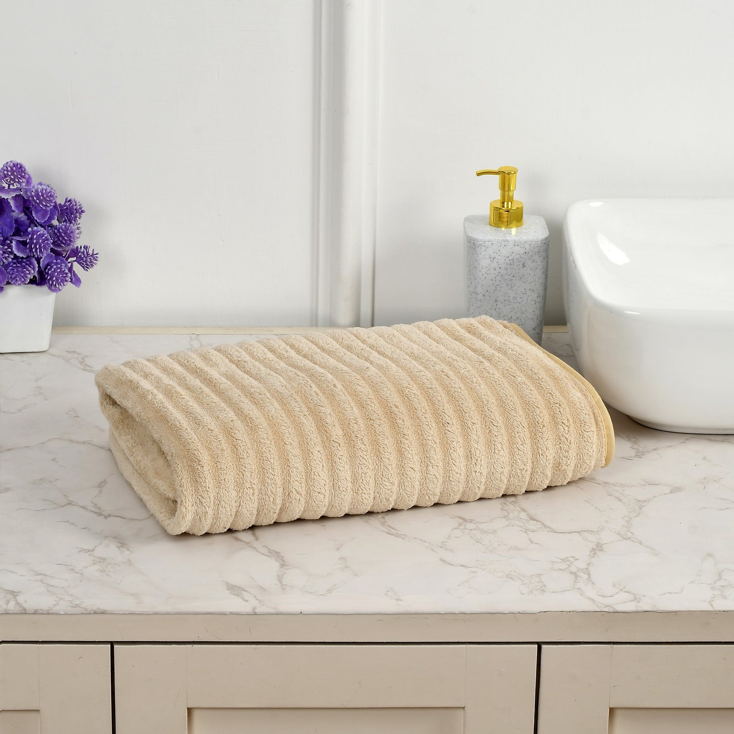 Cotton Bolls Quick Dry Microfiber Bath Towel Large Size