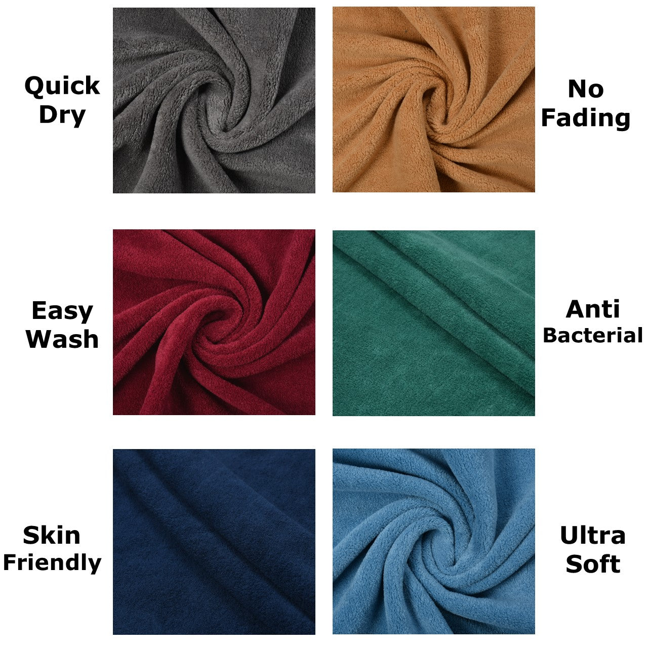 Iris Bath Towel 300 GSM Super Soft Microfiber 70x140 CM Aqua