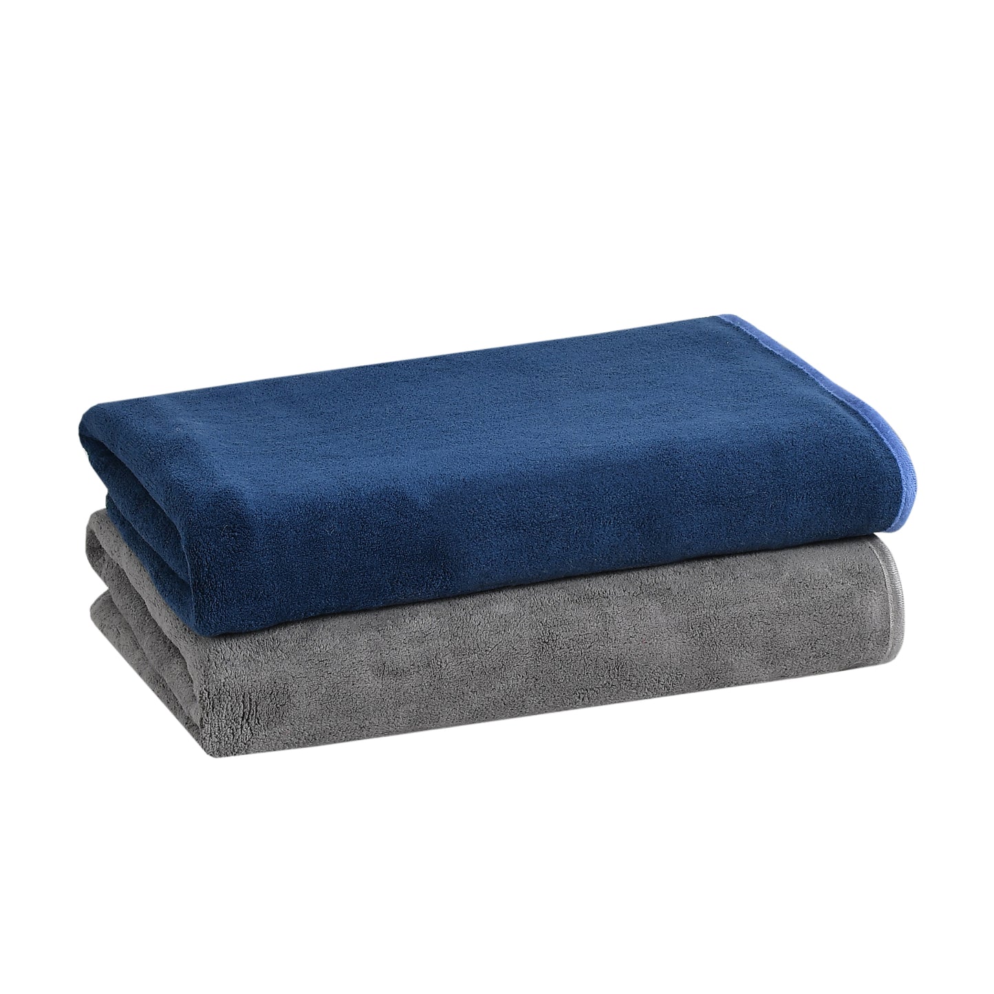 Iris Bath Towel Pack of 2 300 GSM Super Soft Microfiber 70x140 CM