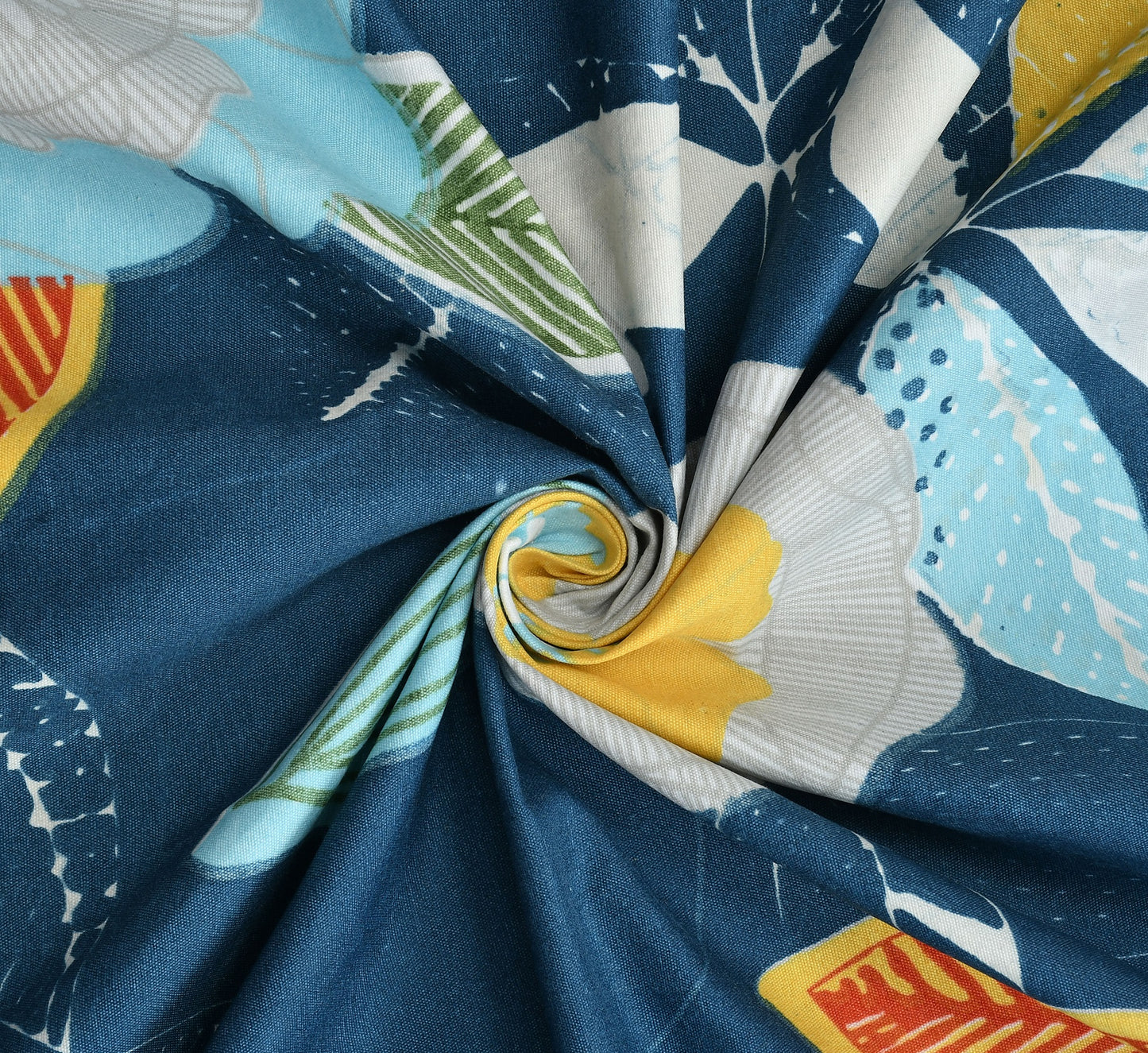 Cotton Bolls Fitted Elatic King Size Double Bedsheet