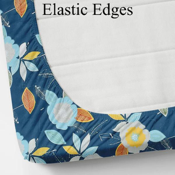Fitted King Size Bedsheet Glace Cotton with all Round Elastic 72x78x7