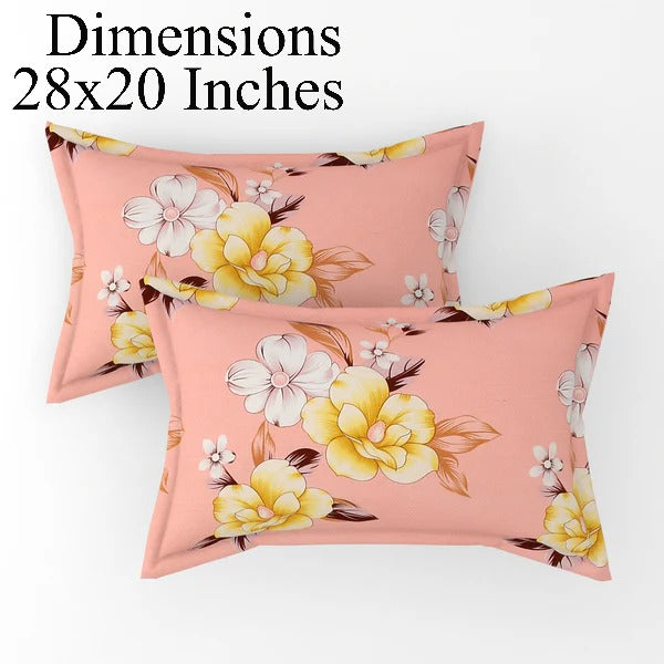 Fitted King Size Bedsheet Glace Cotton with all Round Elastic 72x78x7