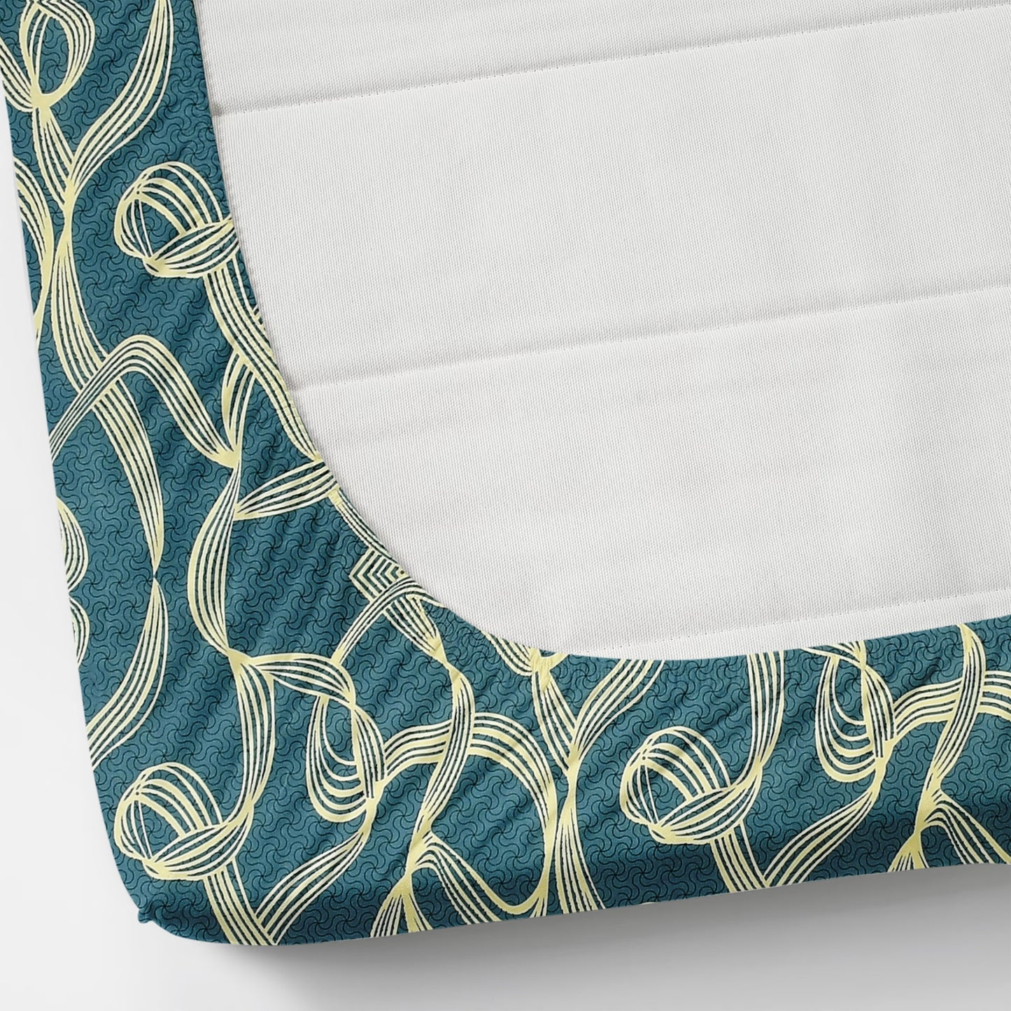 Cotton Bolls Fitted Elatic King Size Double Bedsheet