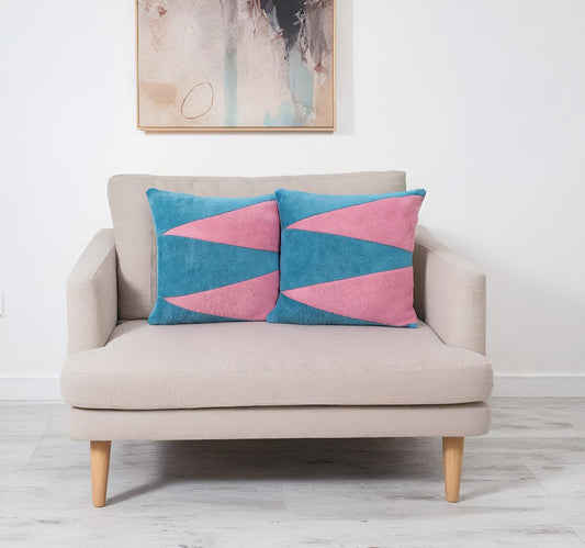 Cotton Bolls Textiles Microfiber Decorative Cushion Covers 40x40 cm Pack of 2