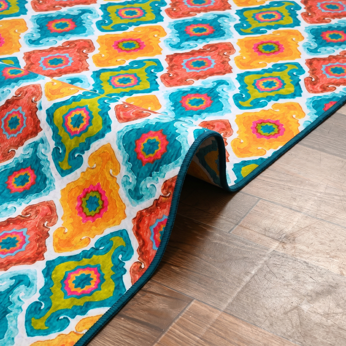 Classic Printed Room Carpet – 5×7 Feet, Traditional Print, Foldable & Lightweight