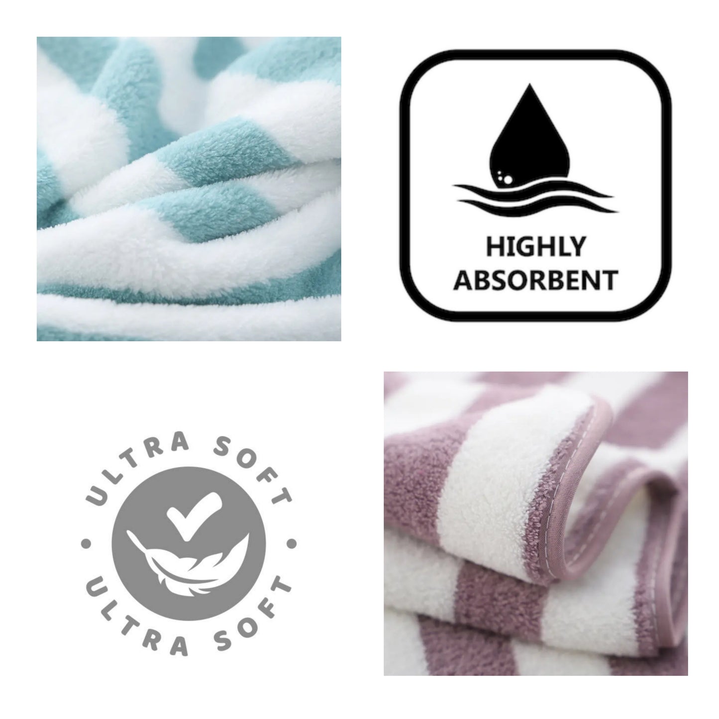 Cotton Bolls Quick Dry Microfiber Bath Towel Large Size
