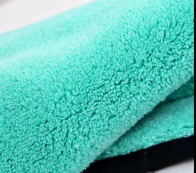 Microfiber Cleaning Cloth For Car 40x40 Cm ,300GSM Pack Of 10 Green