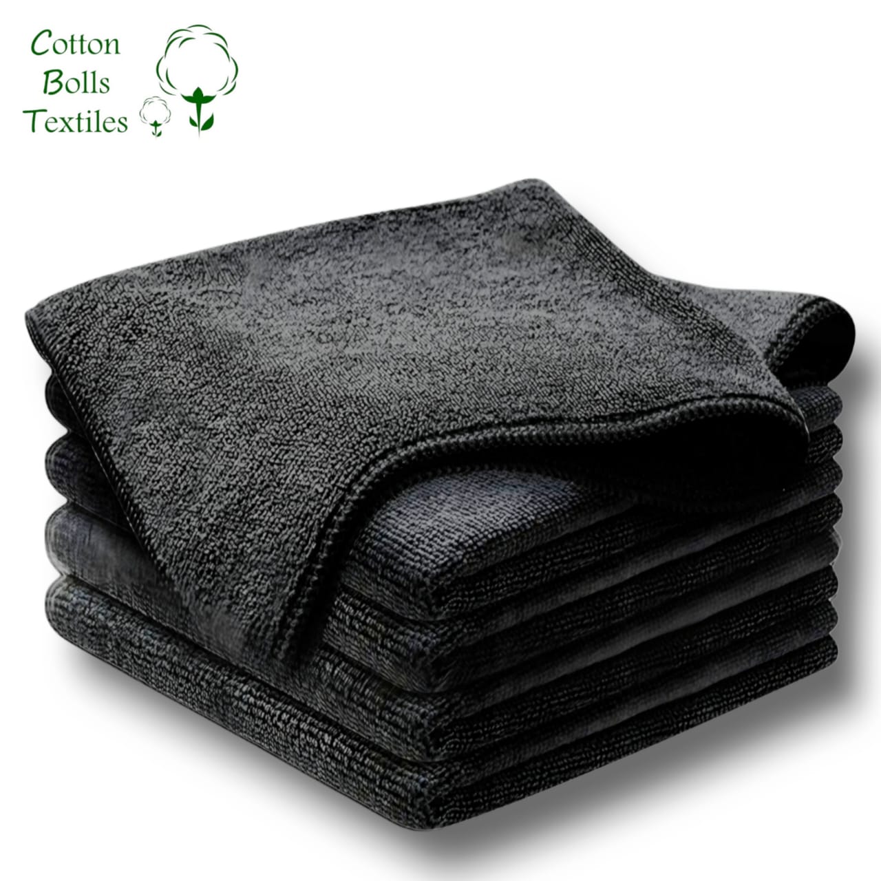 Microfiber Cleaning Cloth For Car 40x40 Cm ,300GSM Pack Of 10 Grey