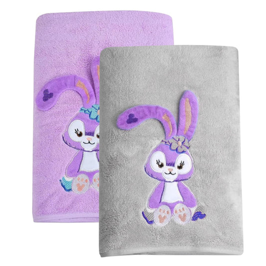 Cotton Bolls Quick Dry Microfiber Bunny Bath Towel Large Size