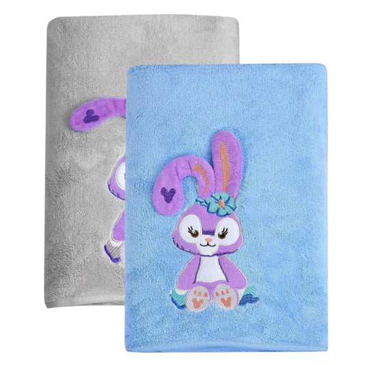 Cotton Bolls Quick Dry Microfiber Bunny Bath Towel Large Size