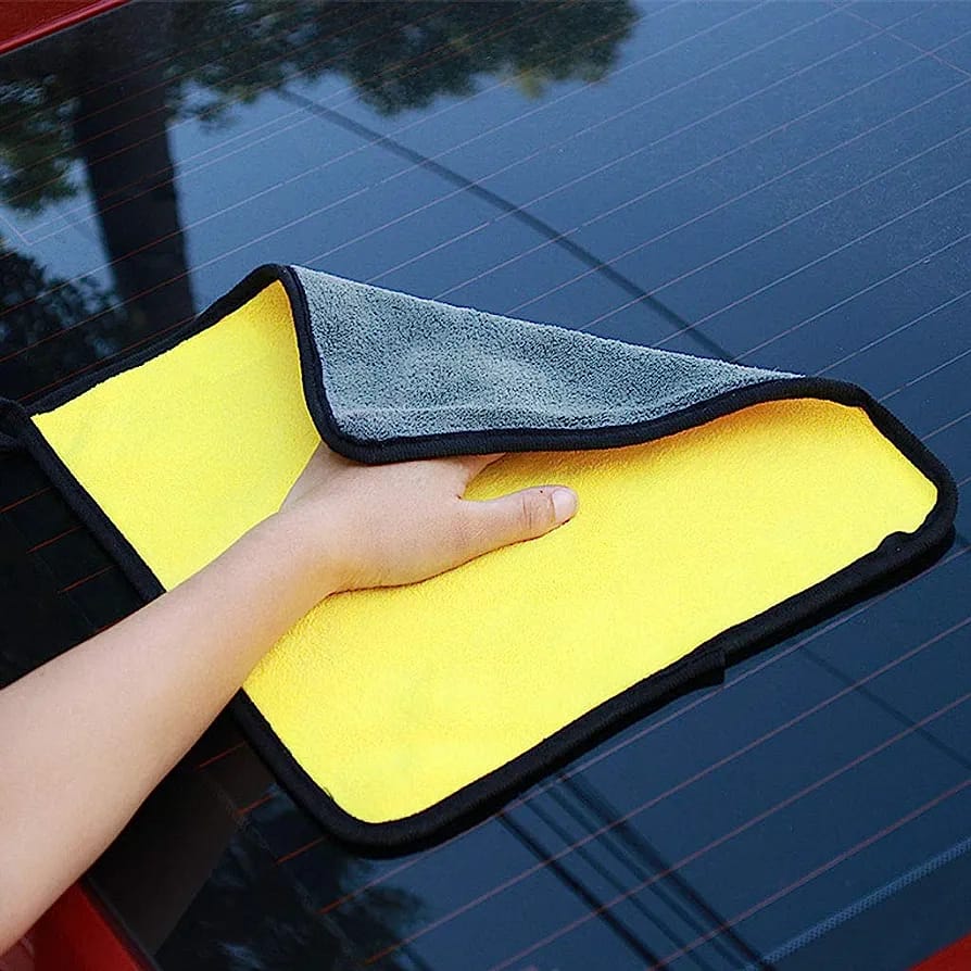 Microfiber Dual Sided Cleaning Cloth For Car 40x40 Cm ,500GSM Pack Of 8 Multicolor