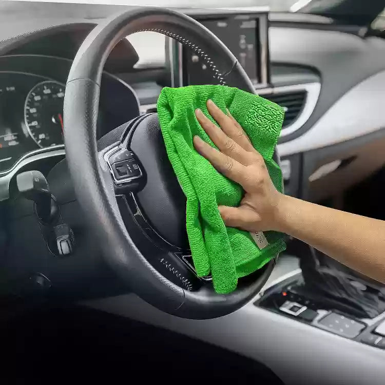 Microfiber Cleaning Cloth For Car 40x40 Cm ,300GSM Pack Of 10 Multicolor