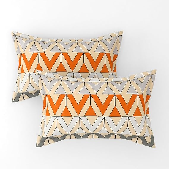 Pack of 2 Fitted King Size Bedsheet Glace Cotton with all Round Elastic 72x78x7