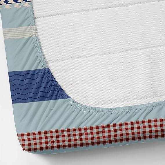 Pack of 2 Fitted King Size Bedsheet Glace Cotton with all Round Elastic 72x78x7