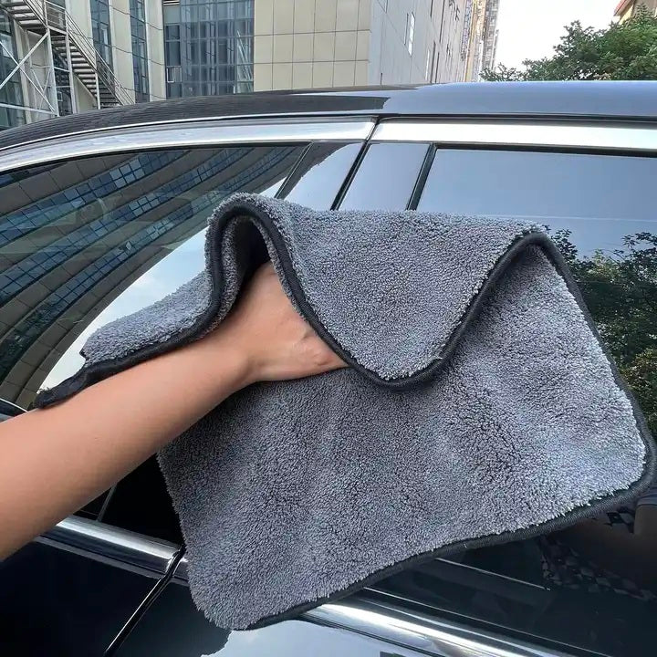 Microfiber Cleaning Cloth For Car 40x40 Cm ,300GSM Pack Of 10 Grey