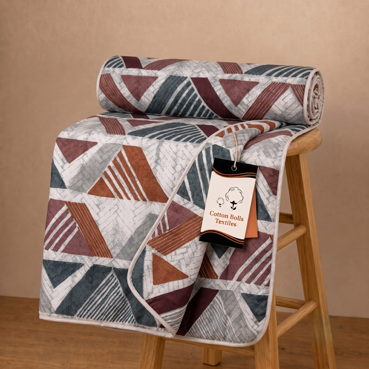Glace Cotton Reversible Dohar – Soft, Lightweight & Breathable
