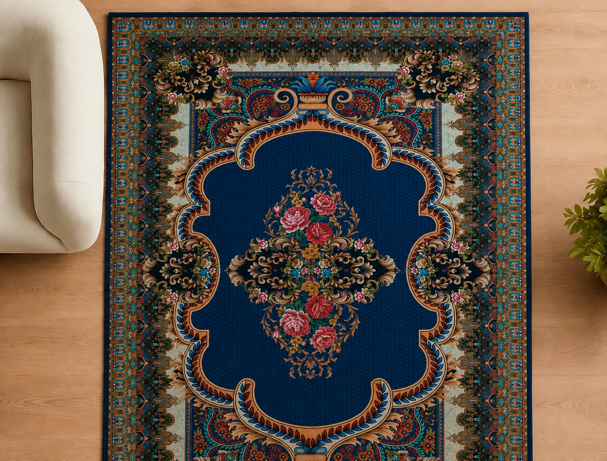 Classic Printed Area Rug – 5×7 Feet, Foldable & Lightweight