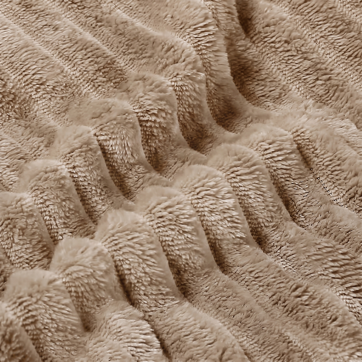 SUPER SOFT FLEECE RIBBED BLANKET ALL SEASON
