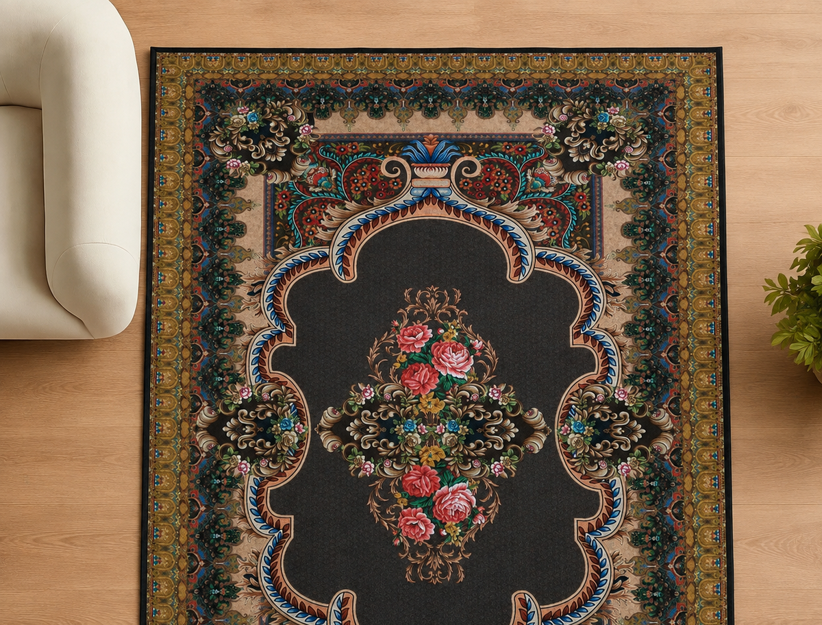 Classic Printed Area Rug – 5×7 Feet, Foldable & Lightweight