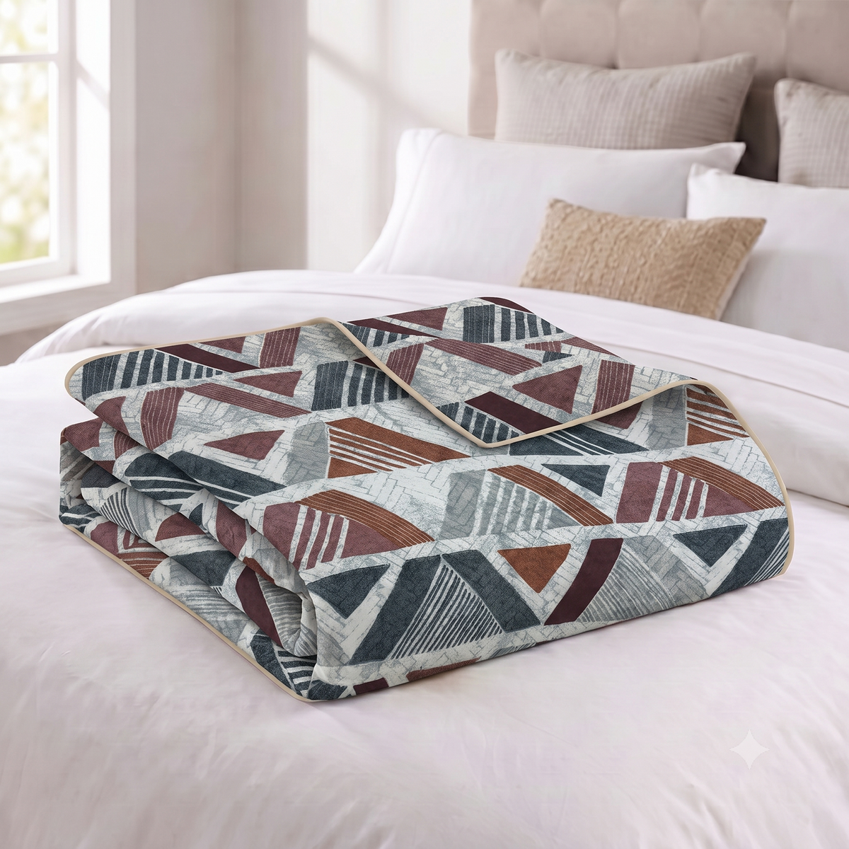 Glace Cotton Reversible Dohar – Soft, Lightweight & Breathable