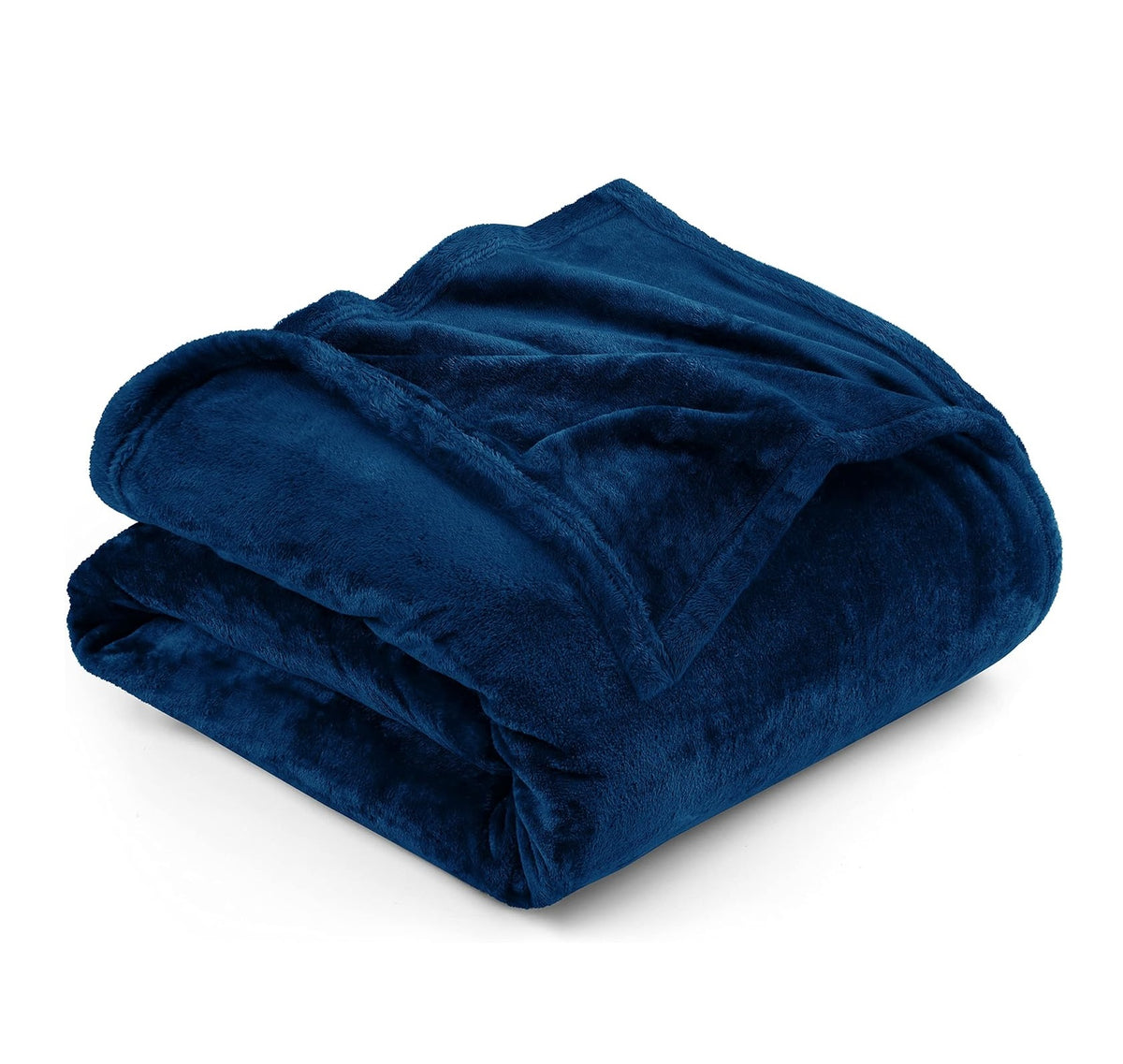 Fleece Double Flat 300 TC Solid Warm Bedsheet Pack Of 1 (Navy Blue)