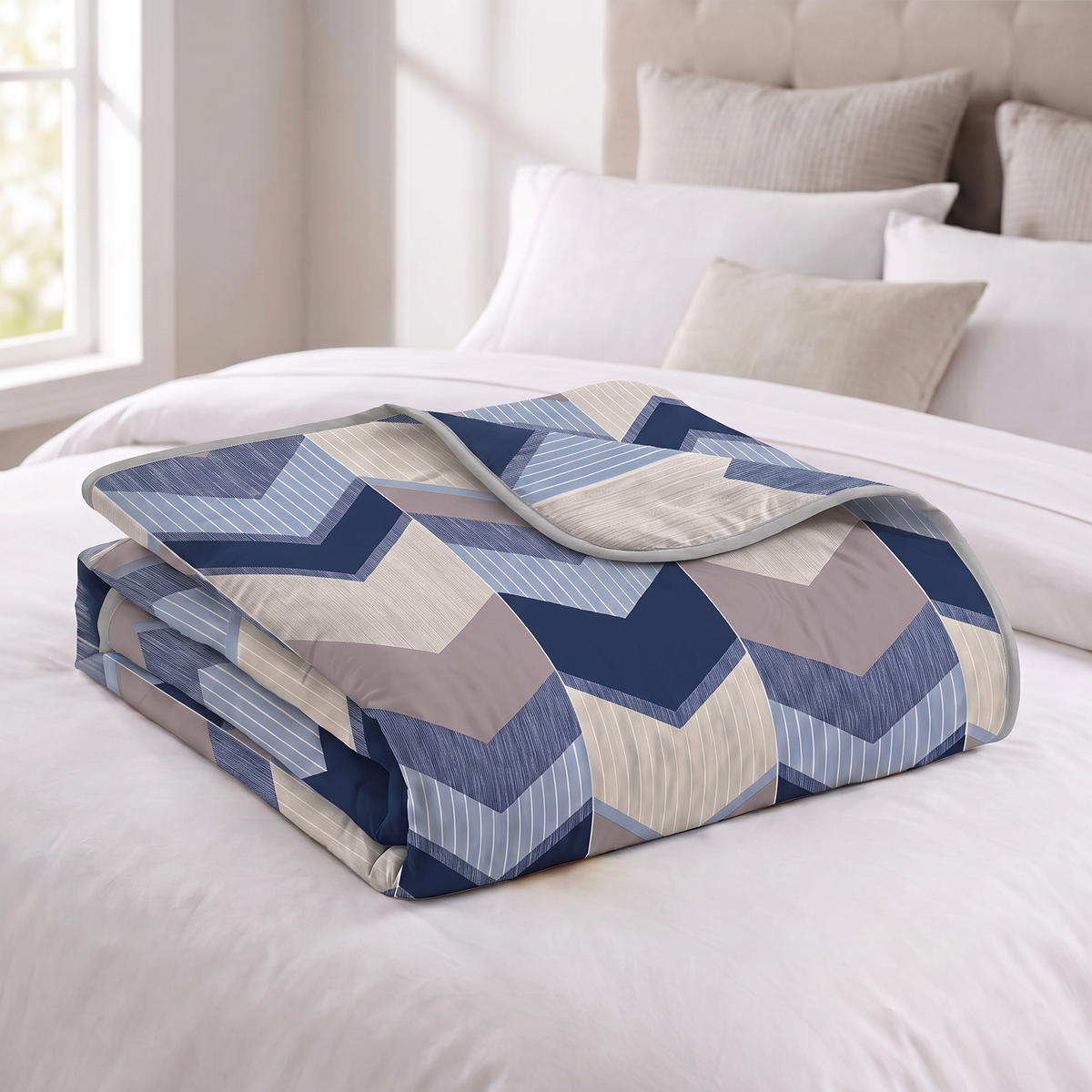 Glace Cotton Reversible Dohar – Soft, Lightweight & Breathable