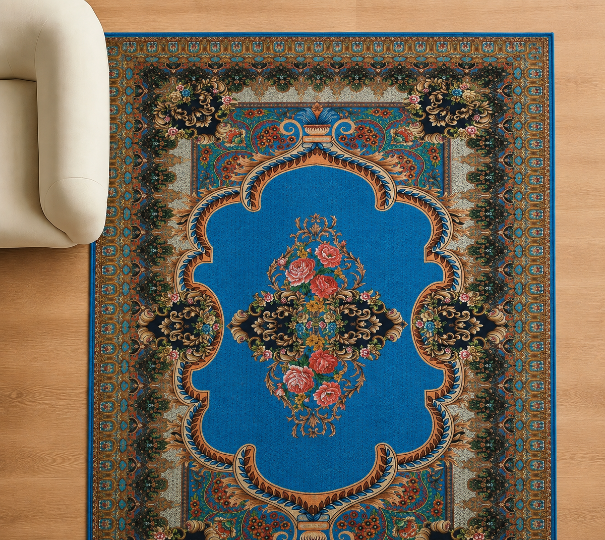 Classic Printed Area Rug – 5×7 Feet, Foldable & Lightweight