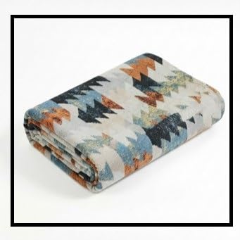 Printed Flat Room Carpet, Plain Rug for Living Room – 5x7 Feet (Multicolor)