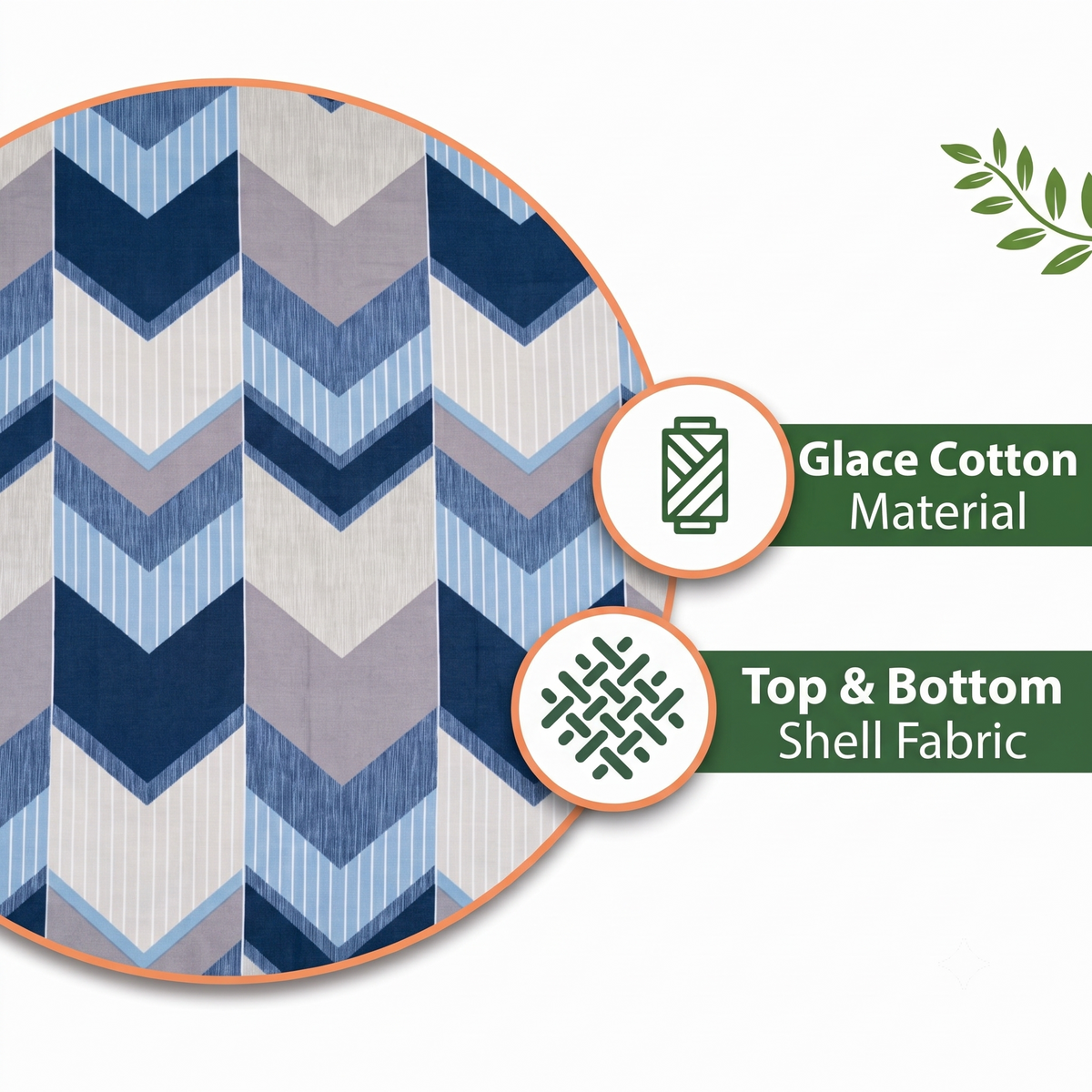 Glace Cotton Reversible Dohar – Soft, Lightweight & Breathable