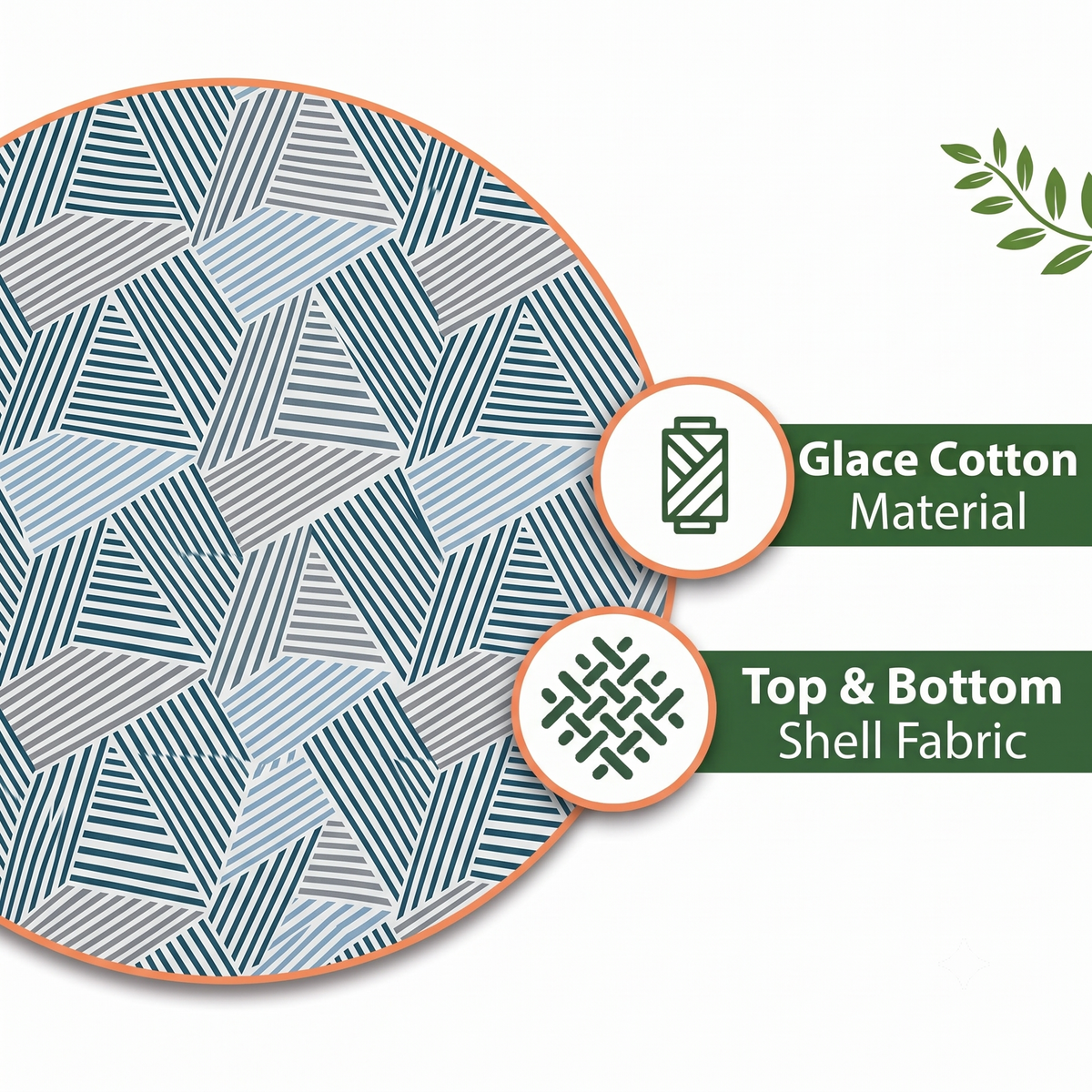 Glace Cotton Reversible Dohar – Soft, Lightweight & Breathable