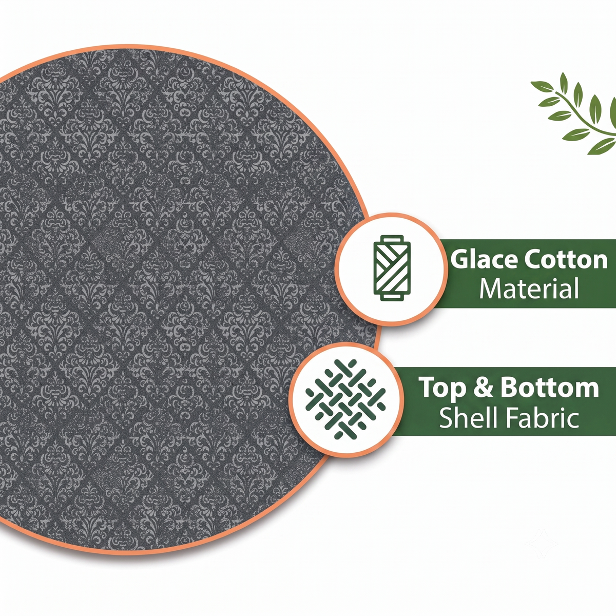 Glace Cotton Reversible Dohar – Soft, Lightweight & Breathable