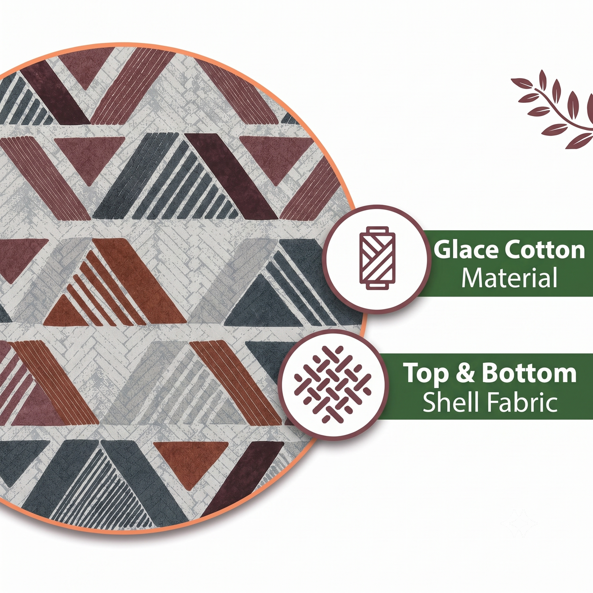 Glace Cotton Reversible Dohar – Soft, Lightweight & Breathable
