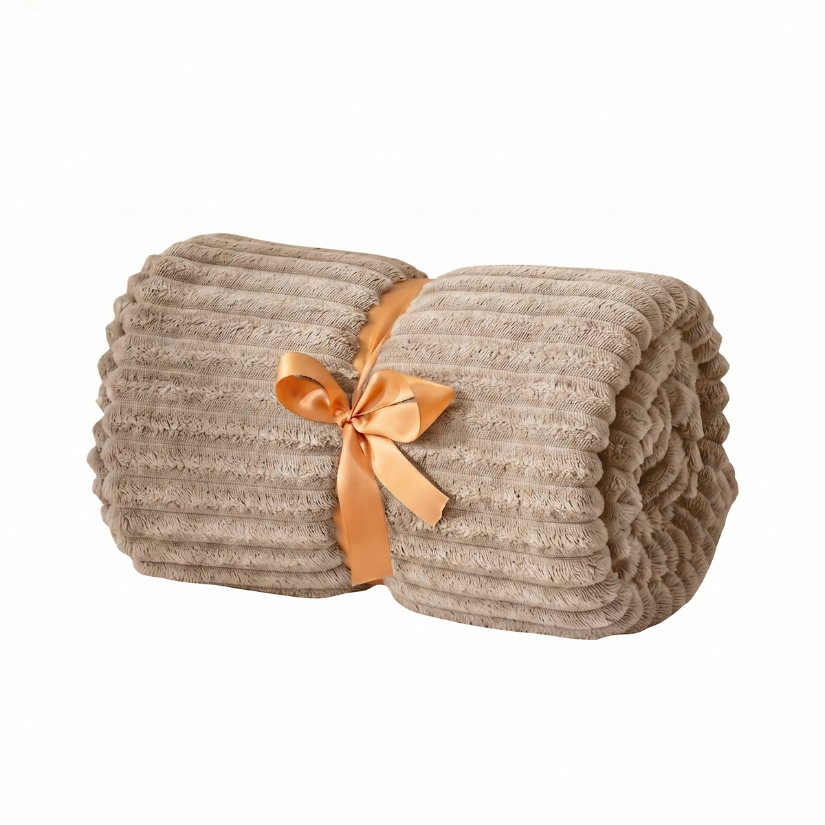 SUPER SOFT FLEECE RIBBED BLANKET ALL SEASON