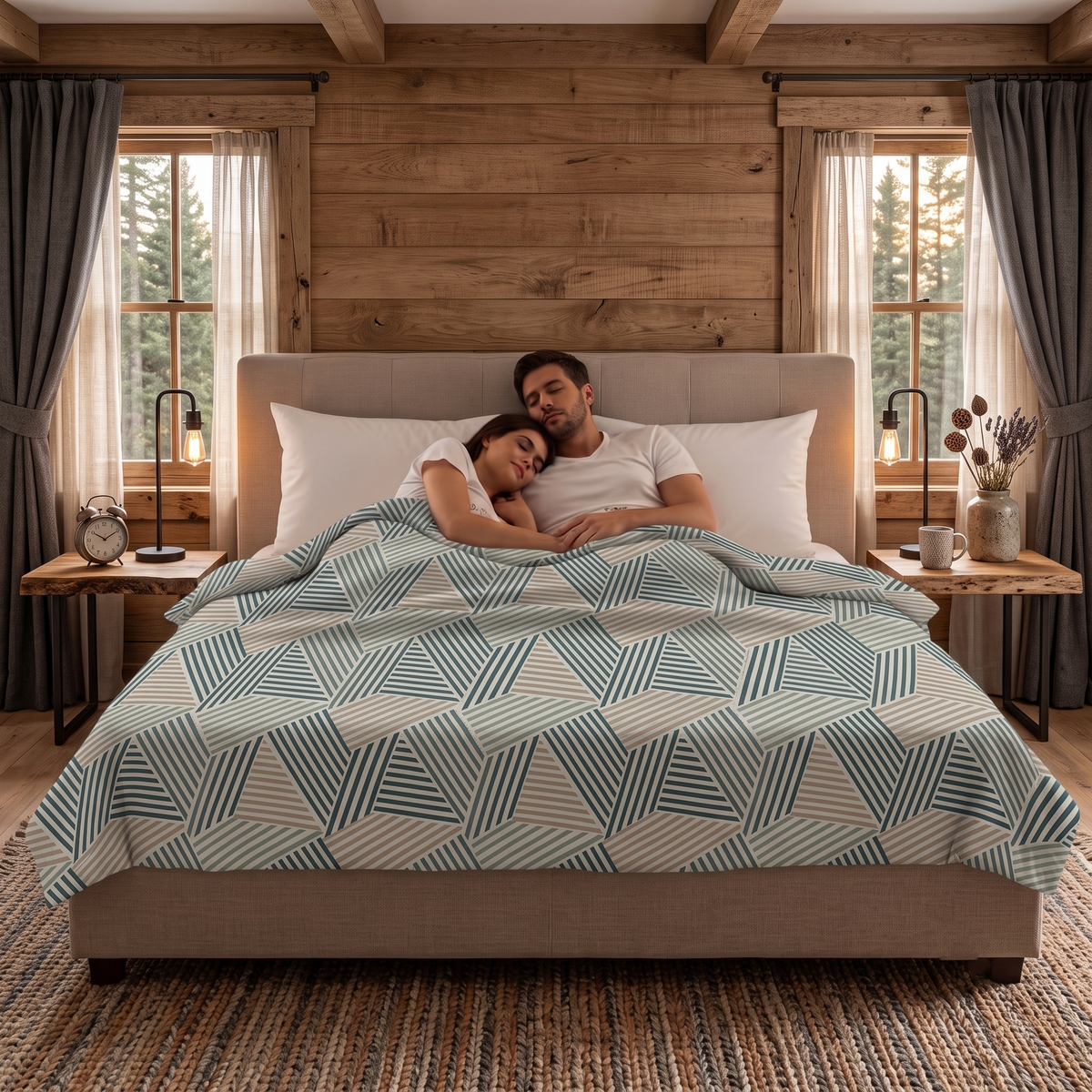Glace Cotton Reversible Dohar – Soft, Lightweight & Breathable