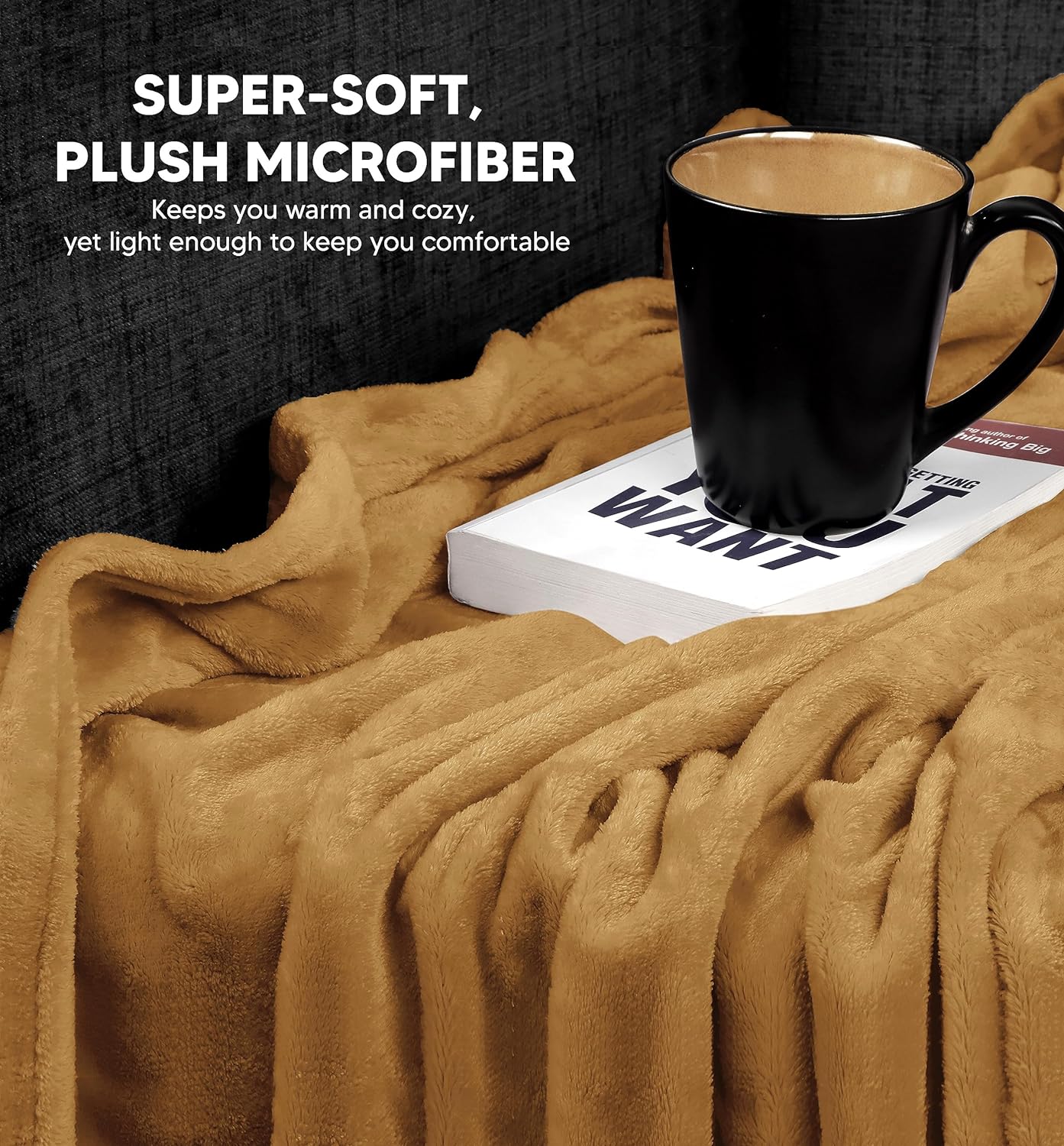 Fleece Single Flat 300 TC Solid Warm Bedsheet Pack Of 1 (Brown)