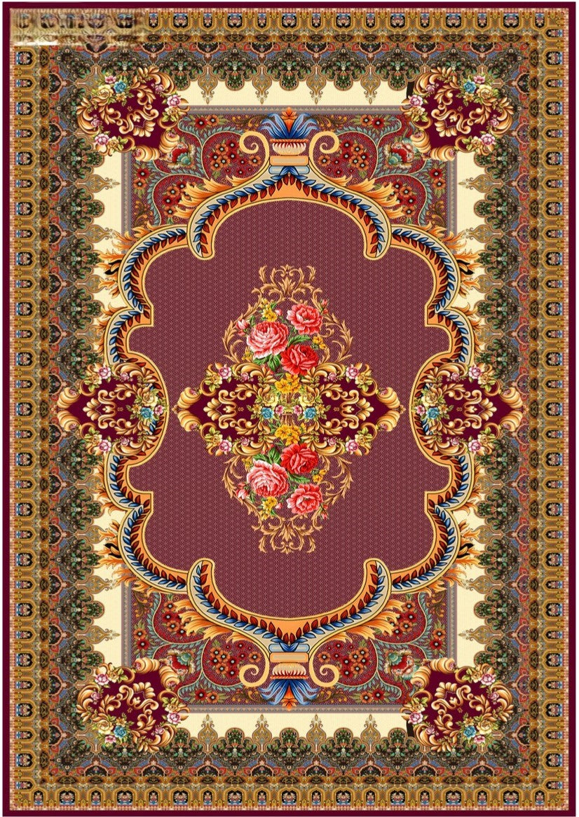 Classic Printed Area Rug – 5×7 Feet, Foldable & Lightweight