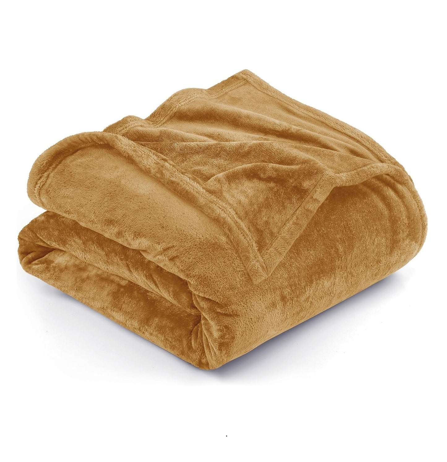 Fleece Single Flat 300 TC Solid Warm Bedsheet Pack Of 1 (Brown)
