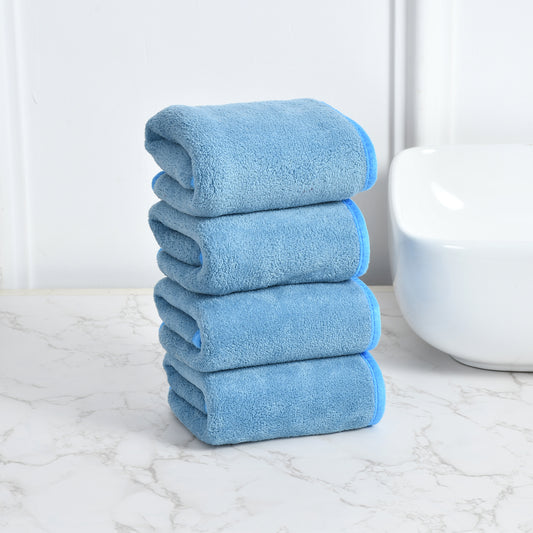 Iris Hand Towel Pack of 4 300 GSM Super Soft Microfiber 40x60 CM