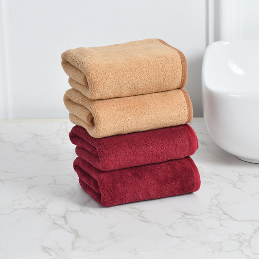 Iris Hand Towel Pack of 4 300 GSM Super Soft Microfiber 40x60 CM