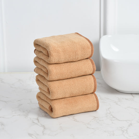 Iris Hand Towel Pack of 4 300 GSM Super Soft Microfiber 40x60 CM