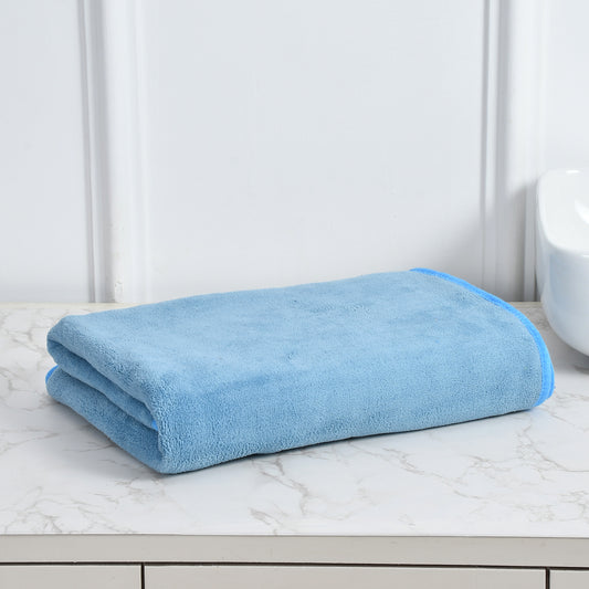Iris Bath Towel 300 GSM Super Soft Microfiber 70x140 CM Aqua
