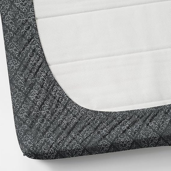 Pack of 2 Fitted King Size Bedsheet Glace Cotton with all Round Elastic 72x78x7