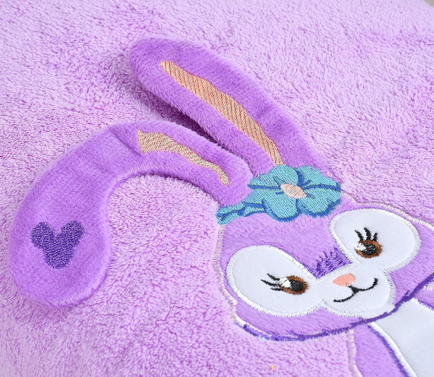 Cotton Bolls Quick Dry Microfiber Bunny Bath Towel Large Size