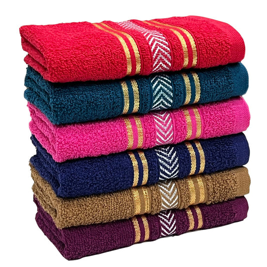 Innis Poly Cotton Hand Towel Pack Of 6 400 GSM 35x50 CM