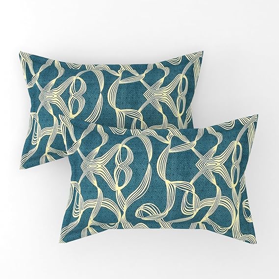 Pack of 2 Fitted King Size Bedsheet Glace Cotton with all Round Elastic 72x78x7