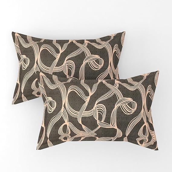 Pack of 2 Fitted King Size Bedsheet Glace Cotton with all Round Elastic 72x78x7