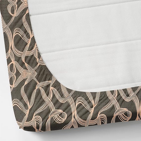 Pack of 2 Fitted King Size Bedsheet Glace Cotton with all Round Elastic 72x78x7